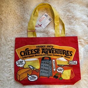 Trader Joe’s Cheese Adventures Reusable Bag – Fun Food Lover Grocery Bag NEW